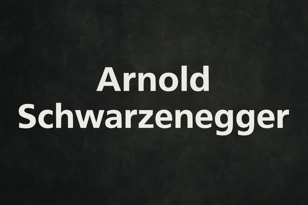 Arnold Schwarzenegger FIlme Serien Dokus und Karriere